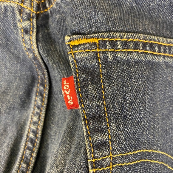 Levi's 511 Slim Fit Jeans Men's‎ 32x34 Dark Blue Denim New w/ Flaw Defect * - Picture 7 of 10